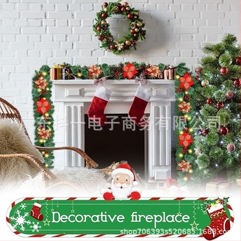 Decor de ușă de Crăciun din ratan – Handmade, Brand Shake it, Seria 1