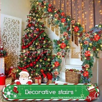 Decor de ușă de Crăciun din ratan – Handmade, Brand Shake it, Seria 1