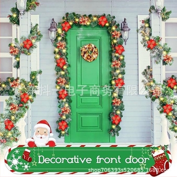 Decor de ușă de Crăciun din ratan – Handmade, Brand Shake it, Seria 1