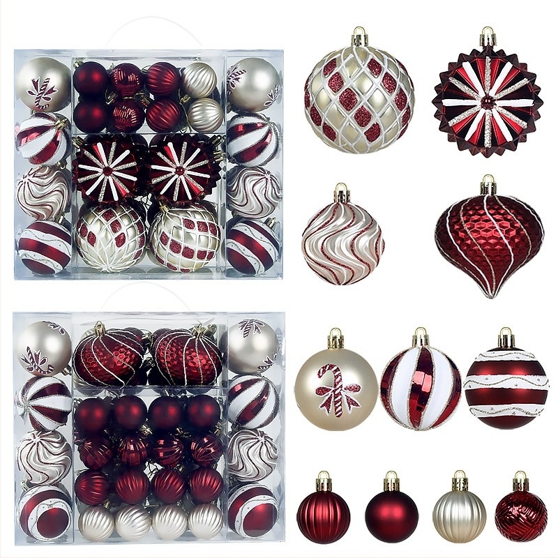 Minge decorativă de Crăciun din plastic, finisaj electroplacat, stil artă modernă, marcă Zunhong, producție semi-artizanală și semi-mecanică