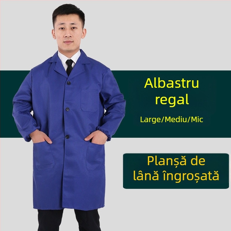 Palton de lucru pentru bărbați cu mâneci lungi, camuflaj, patru sezoane, 100% poliester, amestec din fibre chimice, anti-poluare și decontaminare, îmbrăcăminte de lucru industrială