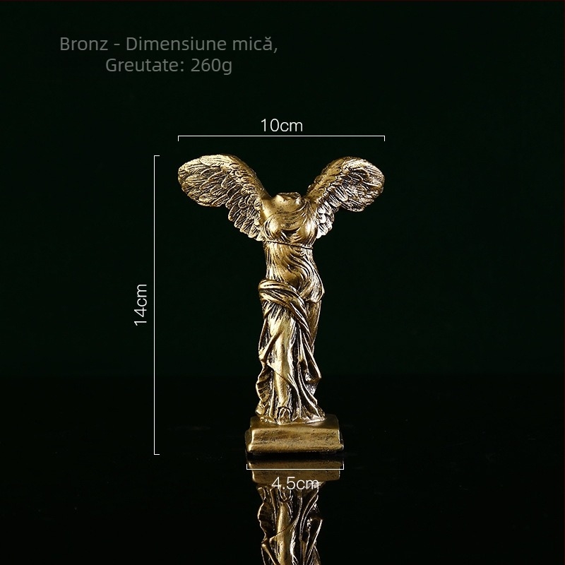 Wei Qian Zeița Victoriei în stil european – Sculptură din rășină pentru decorul casei, design modern minimalist