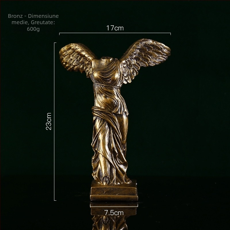 Wei Qian Zeița Victoriei în stil european – Sculptură din rășină pentru decorul casei, design modern minimalist