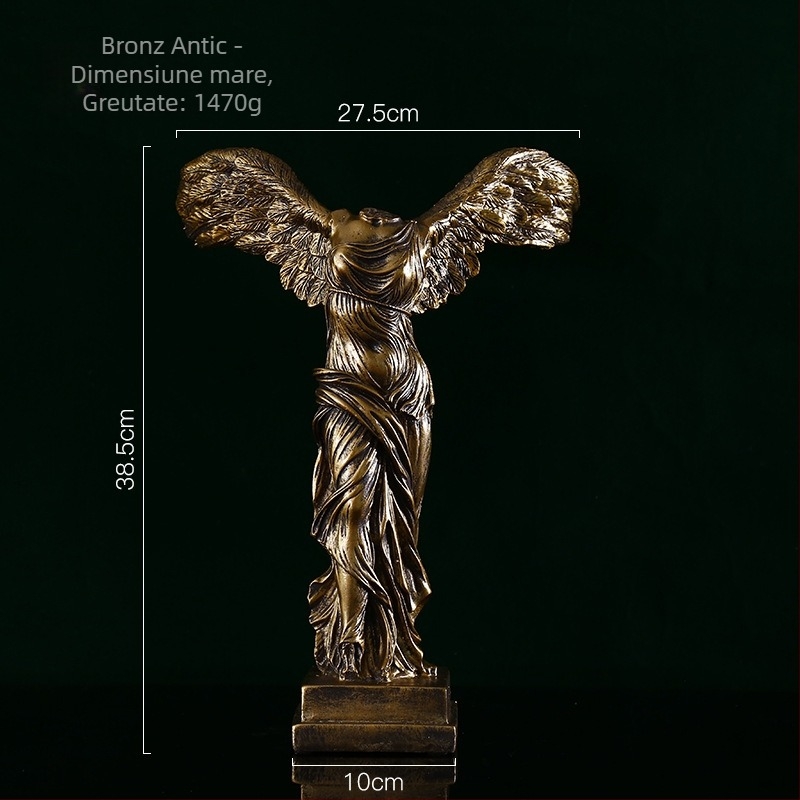 Wei Qian Zeița Victoriei în stil european – Sculptură din rășină pentru decorul casei, design modern minimalist