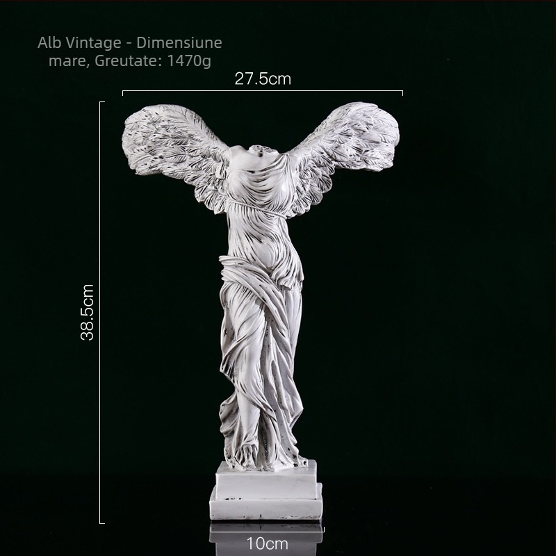 Wei Qian Zeița Victoriei în stil european – Sculptură din rășină pentru decorul casei, design modern minimalist