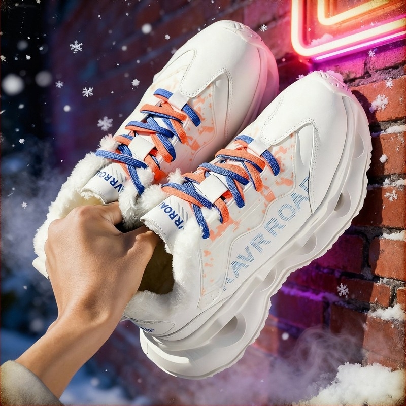 Pantofi baschet - Partea superioară din piele microfibră, talpa din cauciuc-plastic, Înalțire a înălțimii, Glezna joasă, cu șireturi