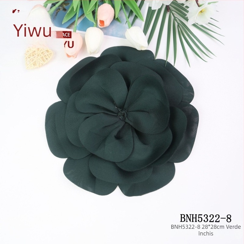 Minyu DIY aplicații florale pentru îmbrăcăminte – accesorii din poliester pentru geci, rochii și cămăși