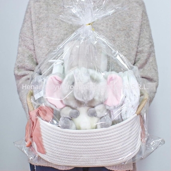 Coș de depozitare oval din frânghie de bumbac, cu mâner înfășurat, stil pastoral, Flying feather, potrivit pentru jucăriile de animale de companie și alte obiecte mărunte