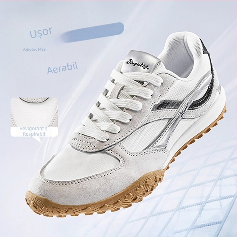 Pantofi din piele naturală, fără toc, talpă din cauciuc antiderapantă, rezistenți la uzură și la torsionare, ușori, pentru toamnă, office-casual