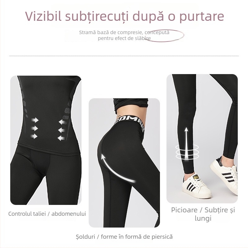 Bază termică compresivă pentru femei, cu căptușeală fleece, pentru schi, yoga și fitness