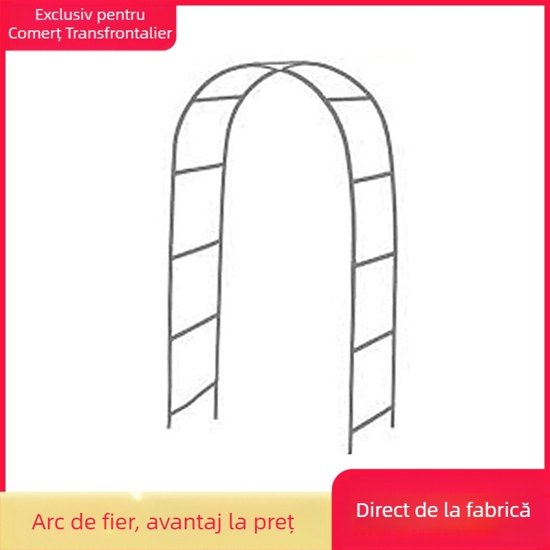 Arc exterior pentru flori, fundal de nuntă și suport pentru baloane — Oțel galvanizat, ambalaj din carton, neimportat