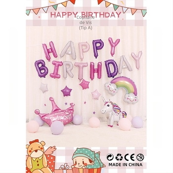 Balon din folie de aluminiu – balon ornament, formă extraterestru, marcă Shanglai, potrivit pentru zile de naștere, Crăciun, Ziua Îndrăgostiților, festival de primăvară, Ziua Mamei