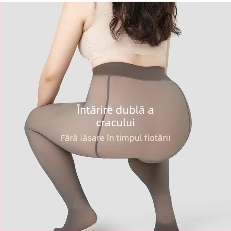 Colanți din nylon, uni, groși, lungime întreagă