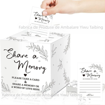 Cutie comemorativă pentru carduri, Material Jammed, Stil modern minimalist, Producție imprimare, Cadou pentru zile de naștere, absolvire și petreceri