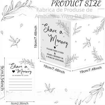 Cutie comemorativă pentru carduri, Material Jammed, Stil modern minimalist, Producție imprimare, Cadou pentru zile de naștere, absolvire și petreceri