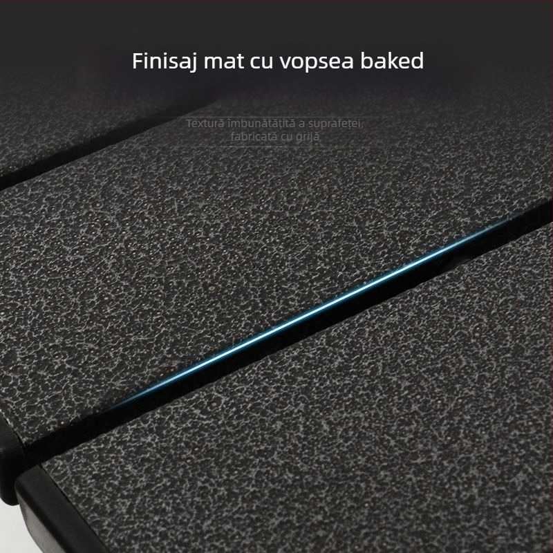 Egg Roll Table — Masă lungă pliabilă pentru exterior, camping și grătar; oțel cu carbon, pliabil, stil Egg Roll