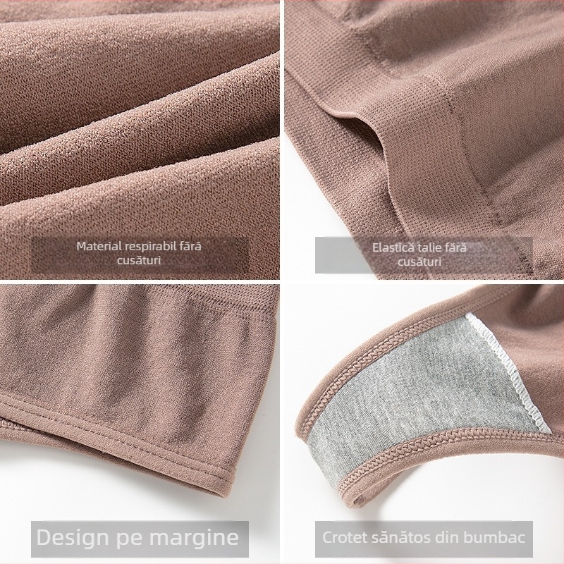 Tanga femei fără cusături, talie joasă, din nailon, căptușeală din bumbac, respirabil, modelare a corpului