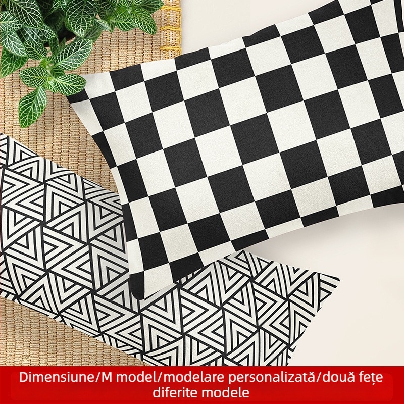 Umplutură pentru pernă din velur cristal, model desene animate/anime, stil modern minimalist, pentru sufragerie