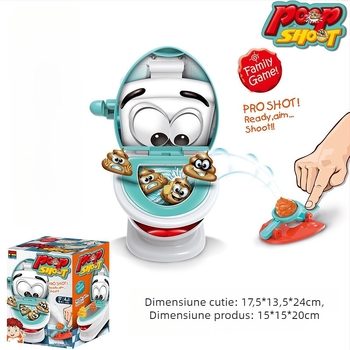 Joc de societate cu catapultă pentru mai mulți jucători – interactiv pentru părinți și copii, material ABS/PP, pentru vârsta 4-6 ani