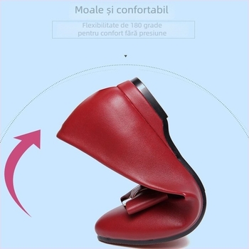Pantofi casual femei din piele sintetică, Slip-On, talpă PVC, branță PU