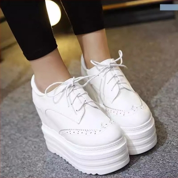 Ghete de gleznă cu platformă înclinată, șireturi frontale, platformă de 14 cm, toc foarte înalt, PU upper