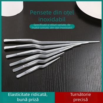 Pince pentru urechi, formă pistol, din oțel inoxidabil 304, mâner și vârf din oțel inoxidabil; serie pistol și kneelike