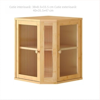 Cutie de depozitare din lemn pentru birou, cu capac – model ZS-04081, pentru bucătărie și restaurant