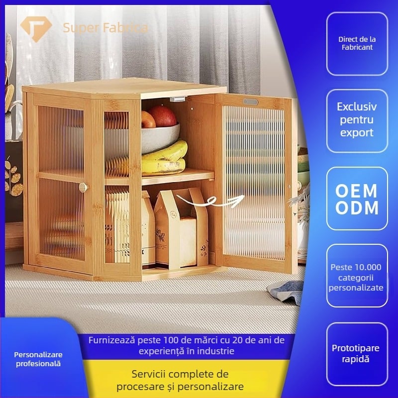 Cutie de depozitare din lemn pentru birou, cu capac – model ZS-04081, pentru bucătărie și restaurant