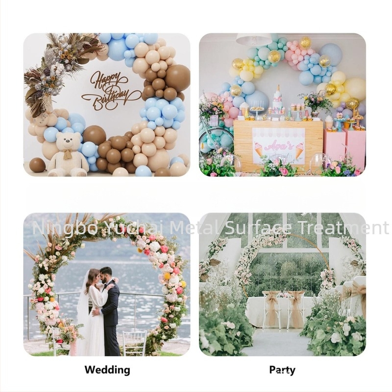 Suport din fier pentru arc circular, fundal de nuntă, decor de nuntă în formă de arc