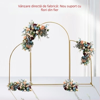 Arc din fier pentru nuntă, cadru de fundal pentru scenă în aer liber – personalizabil, ambalaj din carton, brand Xinhong
