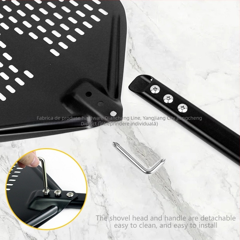 Lopată de pizza pentru bucătărie comercială — aliaj de aluminiu; fără marcă; lansată în 2018; marcă privată disponibilă