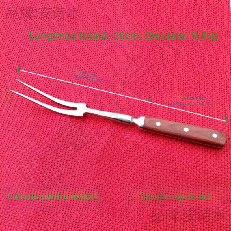 Furculiță pentru grătar cu mâner din lemn, unealtă alimentară multifuncțională, cod 3tb5q22i, brand An shishui
