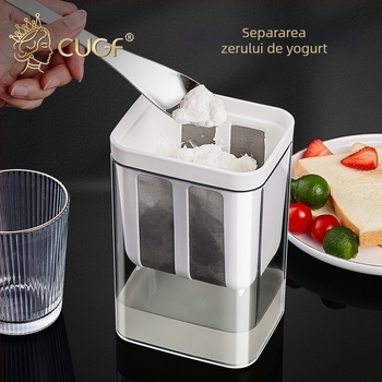 Filtru de iaurt pentru maker de iaurt grec — sită de filtrare, separator de zer prin extracție la rece, separator de umezeală pentru brânză