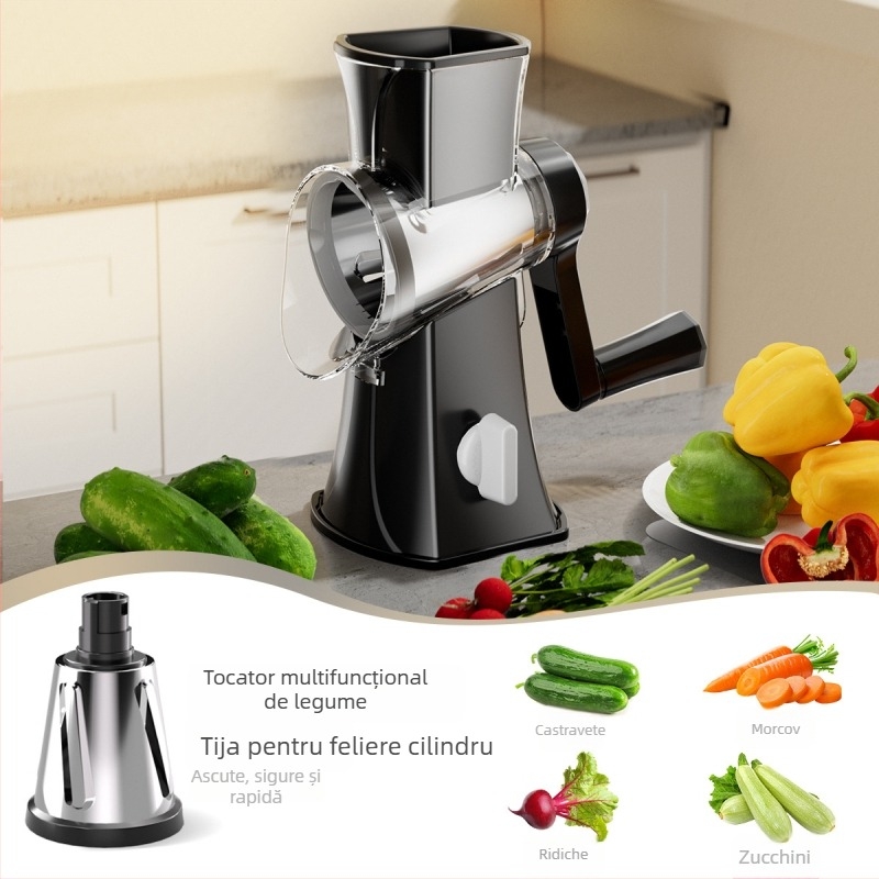 Tăietor de legume multifuncțional — lamă din ABS + oțel inoxidabil; stil neregulat; brand Independence