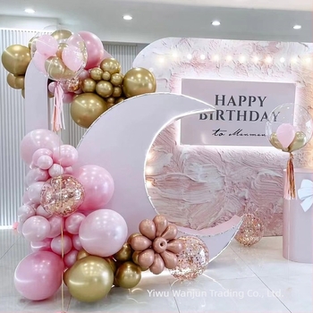Set baloane latex pentru decorul scenei: realizare manuală, personalizabil, potrivit pentru zile de naștere și nunți