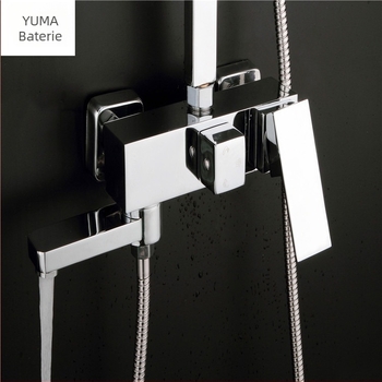 Duș încastrat YM-1900 cu cartuș ceramic, corp din cupru, temperatură de lucru 0–99°C, presiune nominală 0,6 MPa