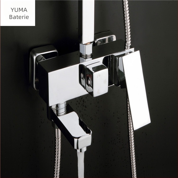 Duș încastrat YM-1900 cu cartuș ceramic, corp din cupru, temperatură de lucru 0–99°C, presiune nominală 0,6 MPa