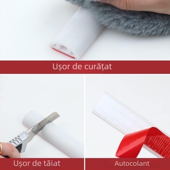 Jinqilai Bandă etanșă pentru baie, L‑shaped, autoadezivă, pentru podea și blat