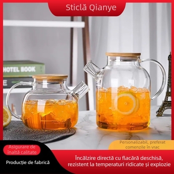 Ceainic din sticlă On, stil nordic, personalizabil