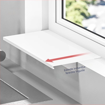 Haoli organizator magnetic pentru pervazul ferestrei – depozitare de bucătărie, montaj pe perete, fără găuri, oțel-carbon, 1 strat