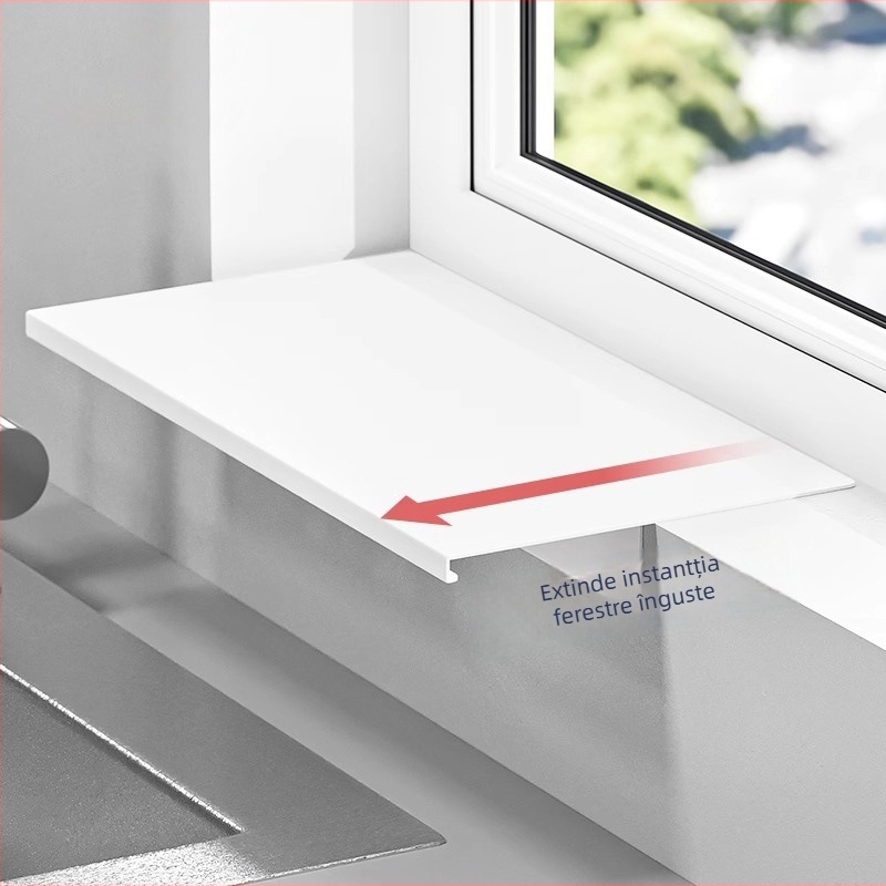 Haoli organizator magnetic pentru pervazul ferestrei – depozitare de bucătărie, montaj pe perete, fără găuri, oțel-carbon, 1 strat