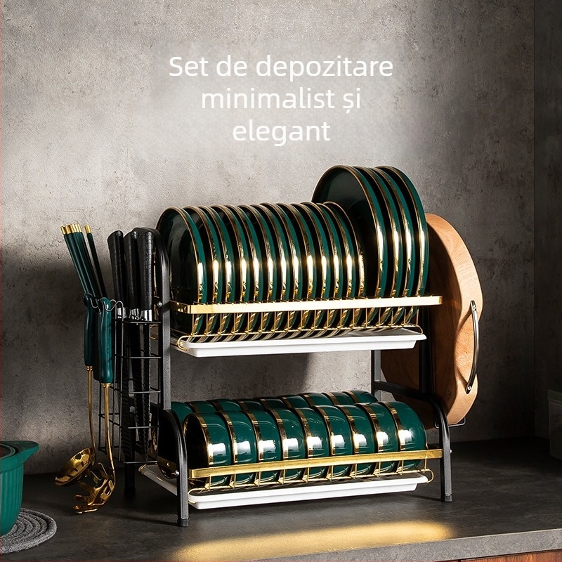 Raft de scurgere pentru vase – oțel carbon, stil modern simplu, Shiboya (Brand: Shiboya, Material: Oțel Carbon, Stil: Modern simplu, Lansare pe piață: 2021)