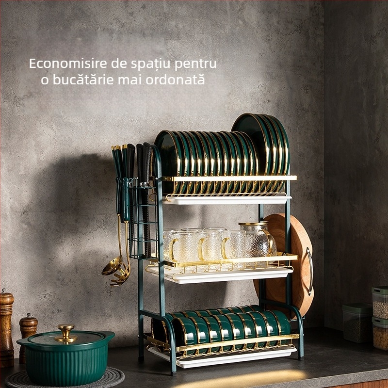 Raft de scurgere pentru vase – oțel carbon, stil modern simplu, Shiboya (Brand: Shiboya, Material: Oțel Carbon, Stil: Modern simplu, Lansare pe piață: 2021)