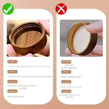 Set de sticle din sticlă pentru condimente, cu capac din bambus, aluminiu sau lemn de acacia