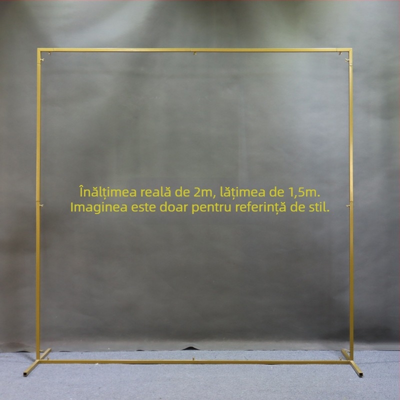 Fundal de nuntă cu ușă arcuită pentru gazon, cadru din fier, ambalaj carton, pentru nunți