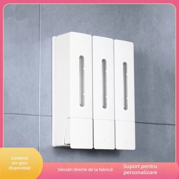 Dozator de săpun montat pe perete, acționat manual prin apăsare, ABS, certificat CE, turnare prin injecție, 300 g