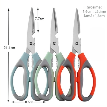 Foarfecă de bucătărie din oțel inoxidabil, seria Kitchen Scissors Series, grosime 2 mm, marcă Other, fără etichetă privată licențiată