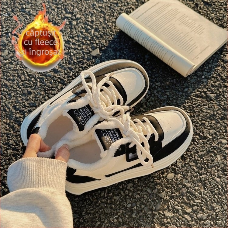 Adidași femei cu platformă, talpă groasă, partea superioară din PU, talpă din cauciuc, stil casual pentru primăvară și toamnă