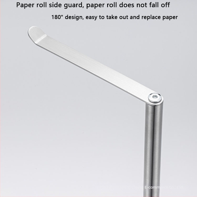 Suport pentru periuța de toaletă și hârtie igienică din oțel inoxidabil, montaj pe podea, formă ovală, finisaj periat