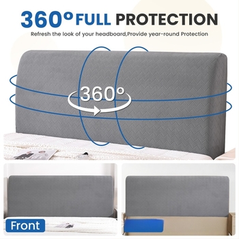 Husă pentru capul patului – poliester, Shaoyue Home Textiles, Stil universal, Model Small Diamond Bed Head Cover